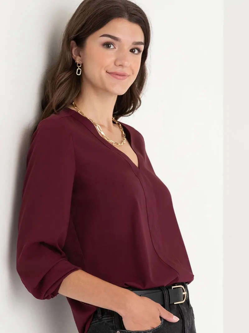 vneck_long_sleeve_blouse_0-3.webp Ricki's Shirts & Blouses*V-Neck Long Sleeve Blouse