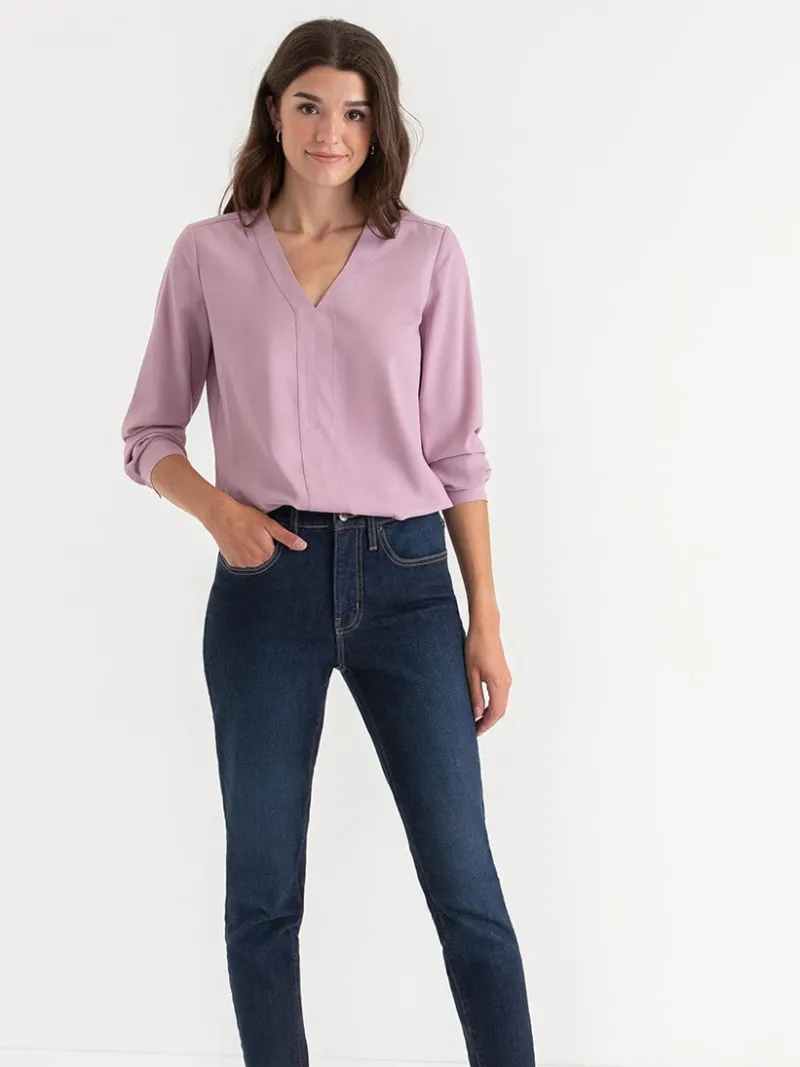 vneck_long_sleeve_blouse_2-2.webp Ricki's Shirts & Blouses*V-Neck Long Sleeve Blouse