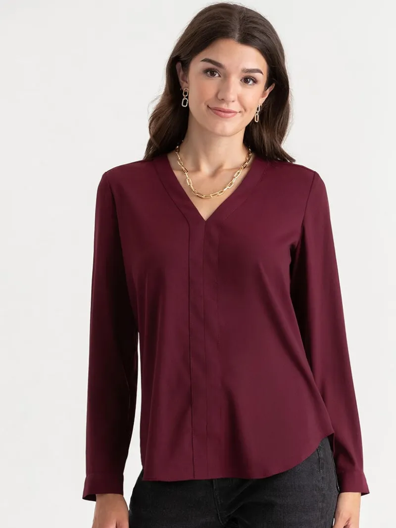 vneck_long_sleeve_blouse_4-3.webp Ricki's Shirts & Blouses*V-Neck Long Sleeve Blouse