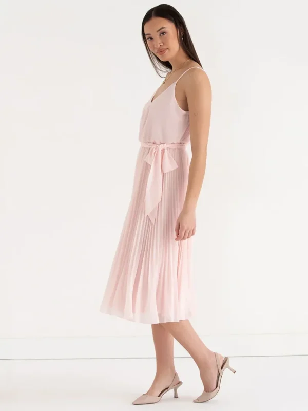 Ricki's Maxi & Midi Dresses*V-Neck Pleated Skirt Midi Dress