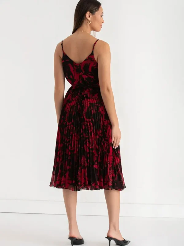 Ricki's Maxi & Midi Dresses*V-Neck Pleated Skirt Midi Dress