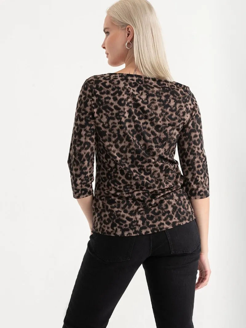 vneck_zipper__sleeve_top_3-1.webp Ricki's Shirts & Blouses*V-Neck Zipper 3/4 Sleeve Top
